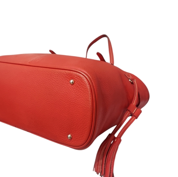 Dooney & Bourke Large Leather Davis Shoulder Tote Bag - Picture 6 of 16